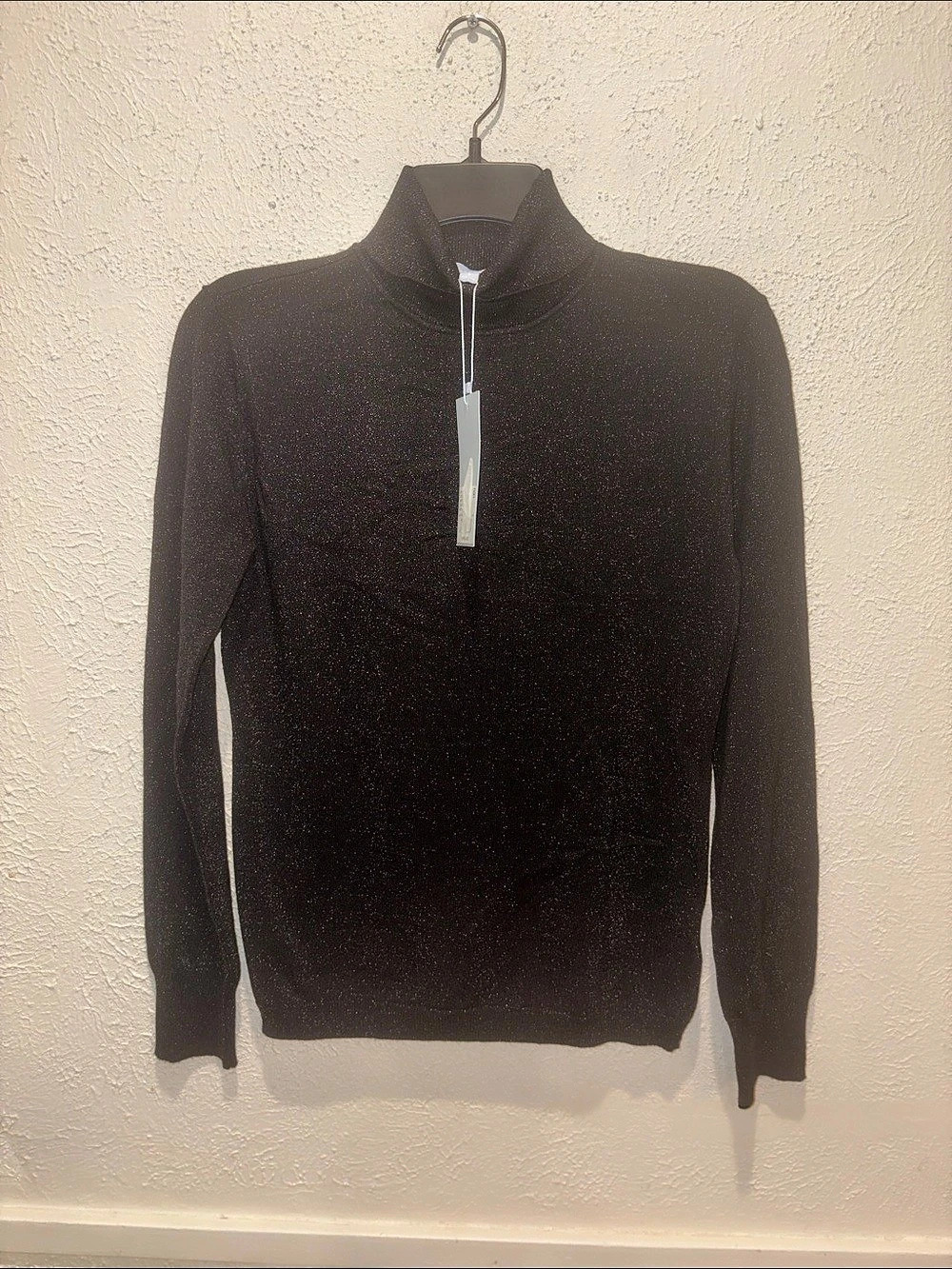Jones New York DPT 0161 Turtleneck Sweater in Black Size Small NWT